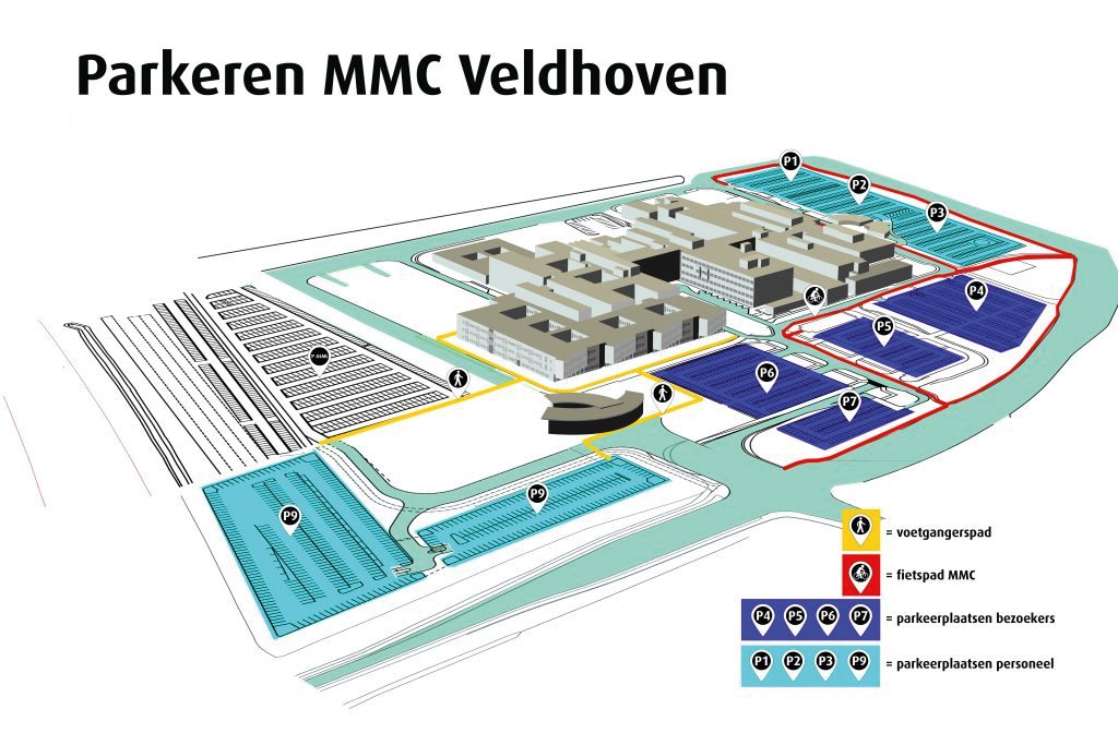 parkeren bij het MMC